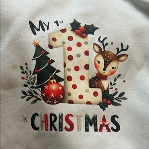 My 1st Christmas Kids Shirt - White